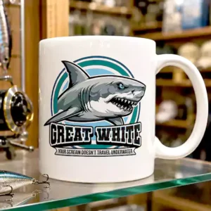 Fierce Great White Shark Vector Art